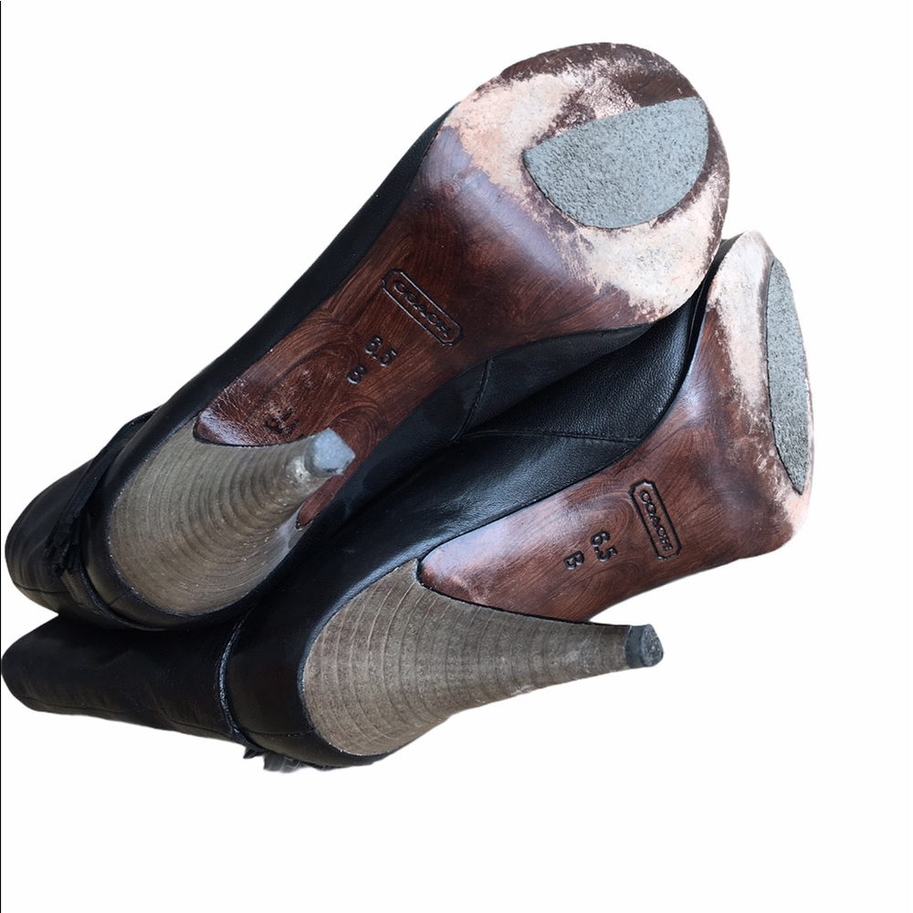 Coach leather bootie. - Picture 3 of 6